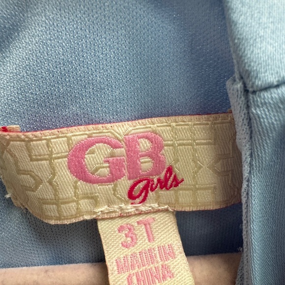 GB Girls 3T Light Blue 3/4 Sleeve Flowy Blouse - Picture 6 of 7